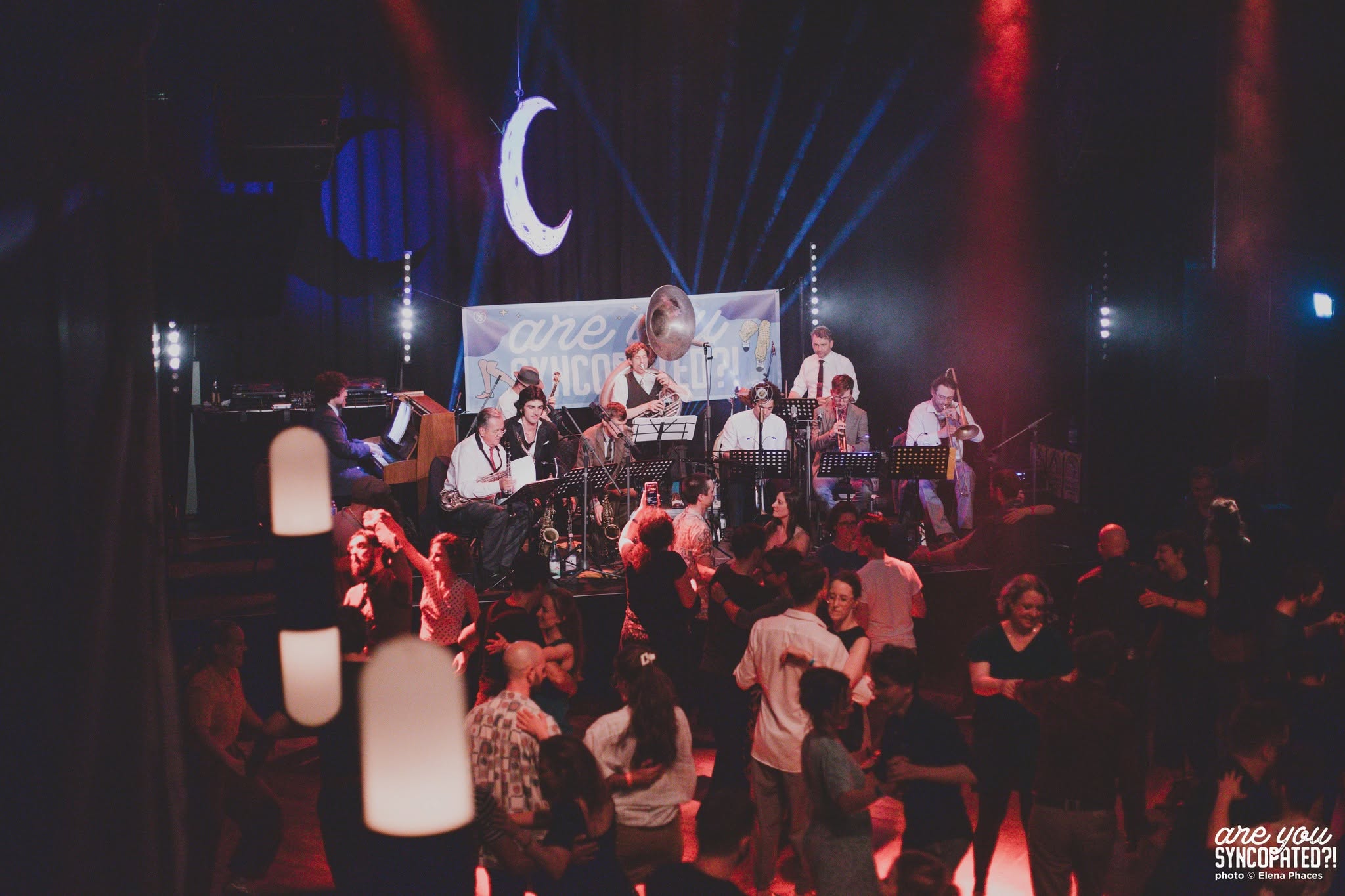 Syncopation Society Orchestra performing at a large cultural event